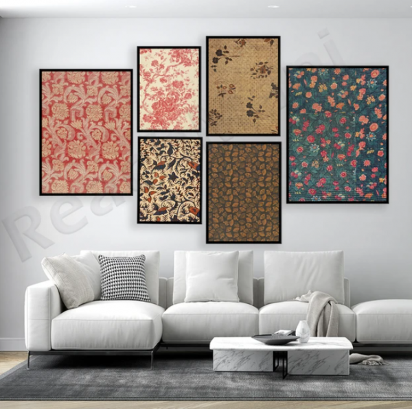 Dinding corak batik tradisional